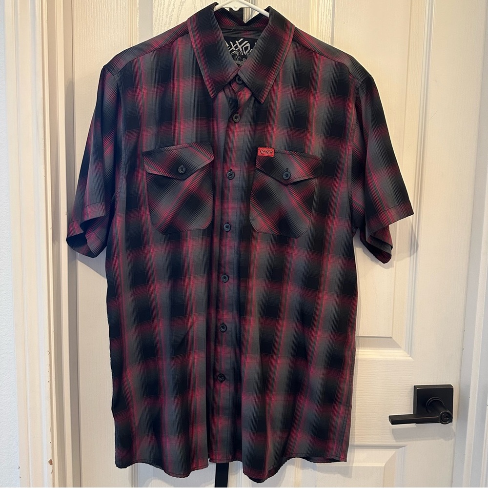 DIXXON red plaid shirt